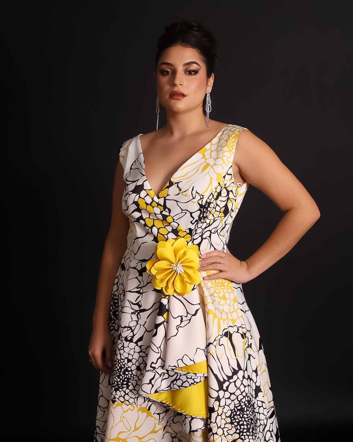 MIDI ESTAMPADO FLOR GRANDE