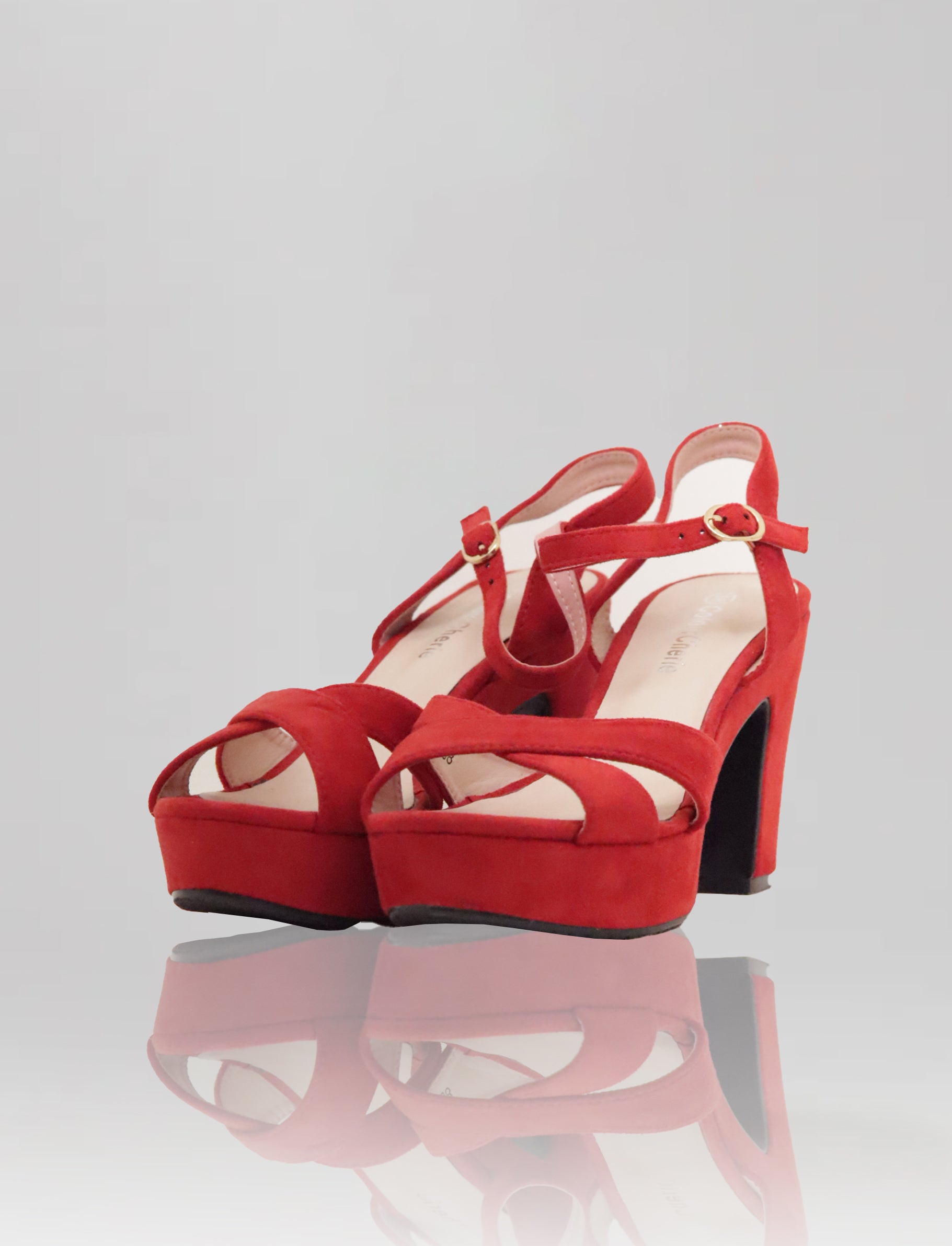 SANDALIA J-65 ROJO