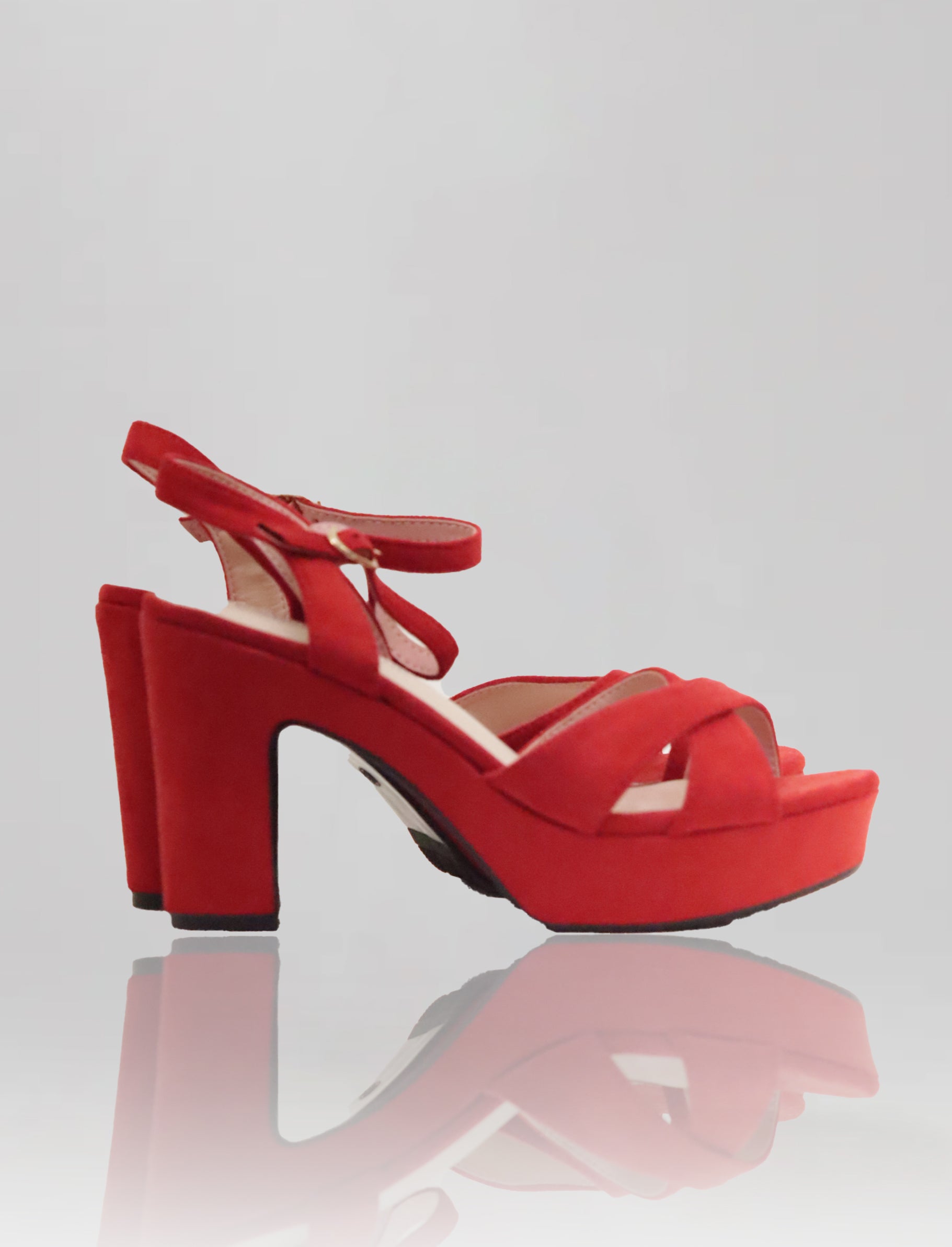 SANDALIA J-65 ROJO